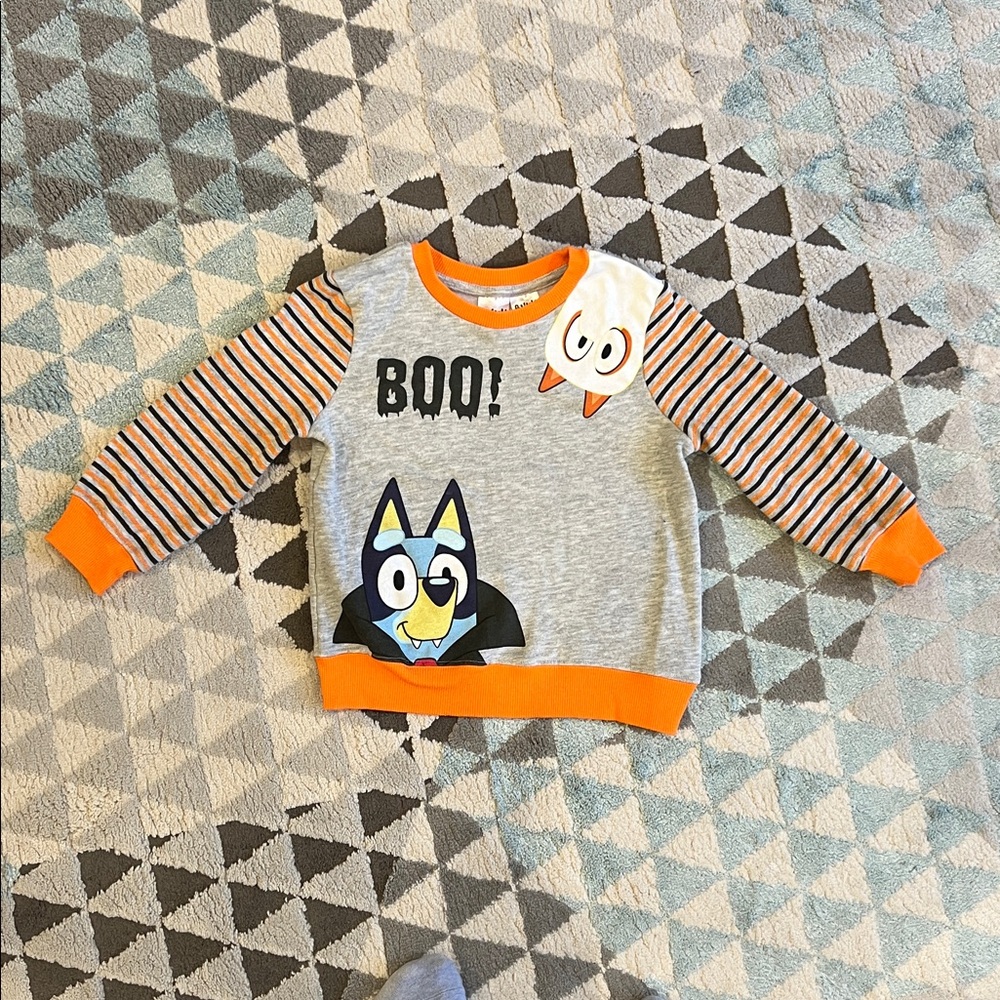 Bluey Halloween Fleece Sweatshirt and Jogger Pants Unisex Outfit Set / Size 4T - Picture 2 of 13